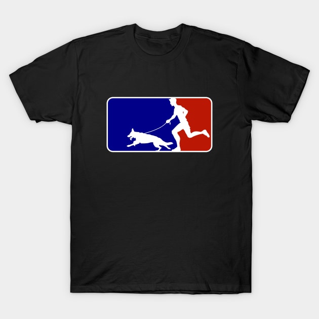 Major League Dog Walker (M) T-Shirt by CCDesign